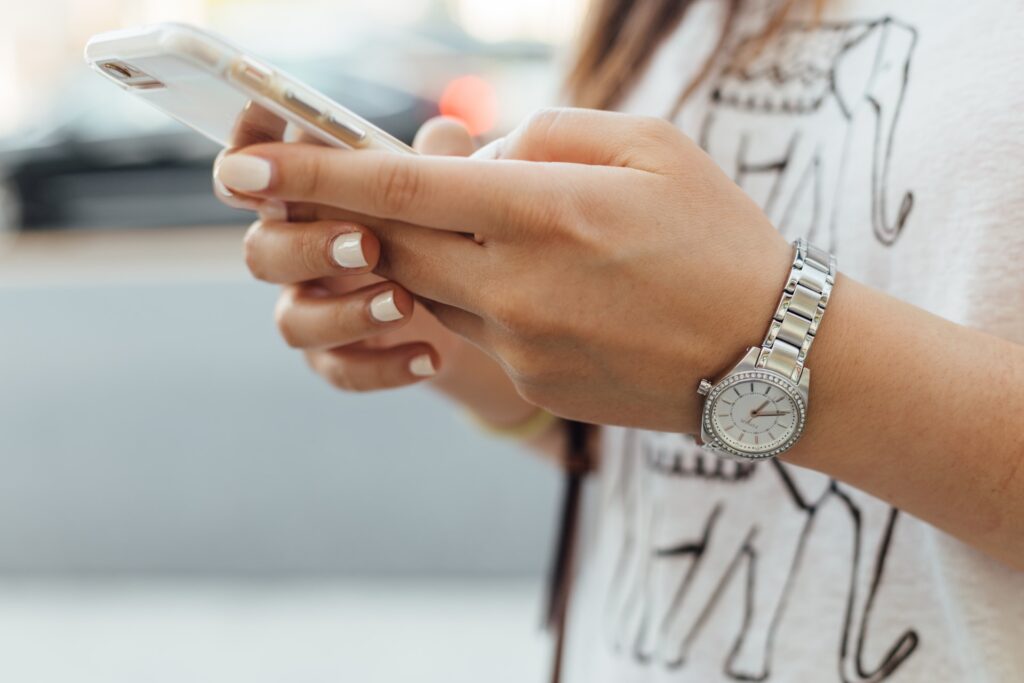 alabama marketing and virtual assistant - female on white phone